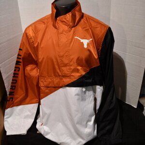 Men's XXL Texas Longhorns 1/4-zip Windbreaker Jacket. Retail $95 New with Tags